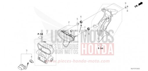 TAILLIGHT/LICENSE LIGHT CL500AP de 2023